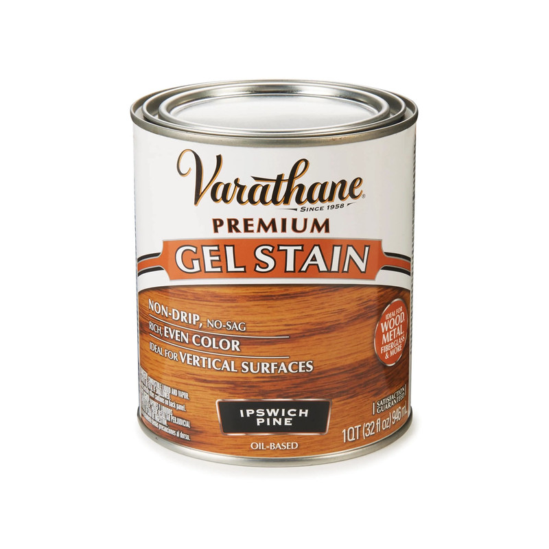 Premium Gel Stain - Oil Based - Color:Ipswich Pine - Size:1 Quart